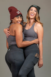 Super Soft Racerback Crop 2.0 - Smoke